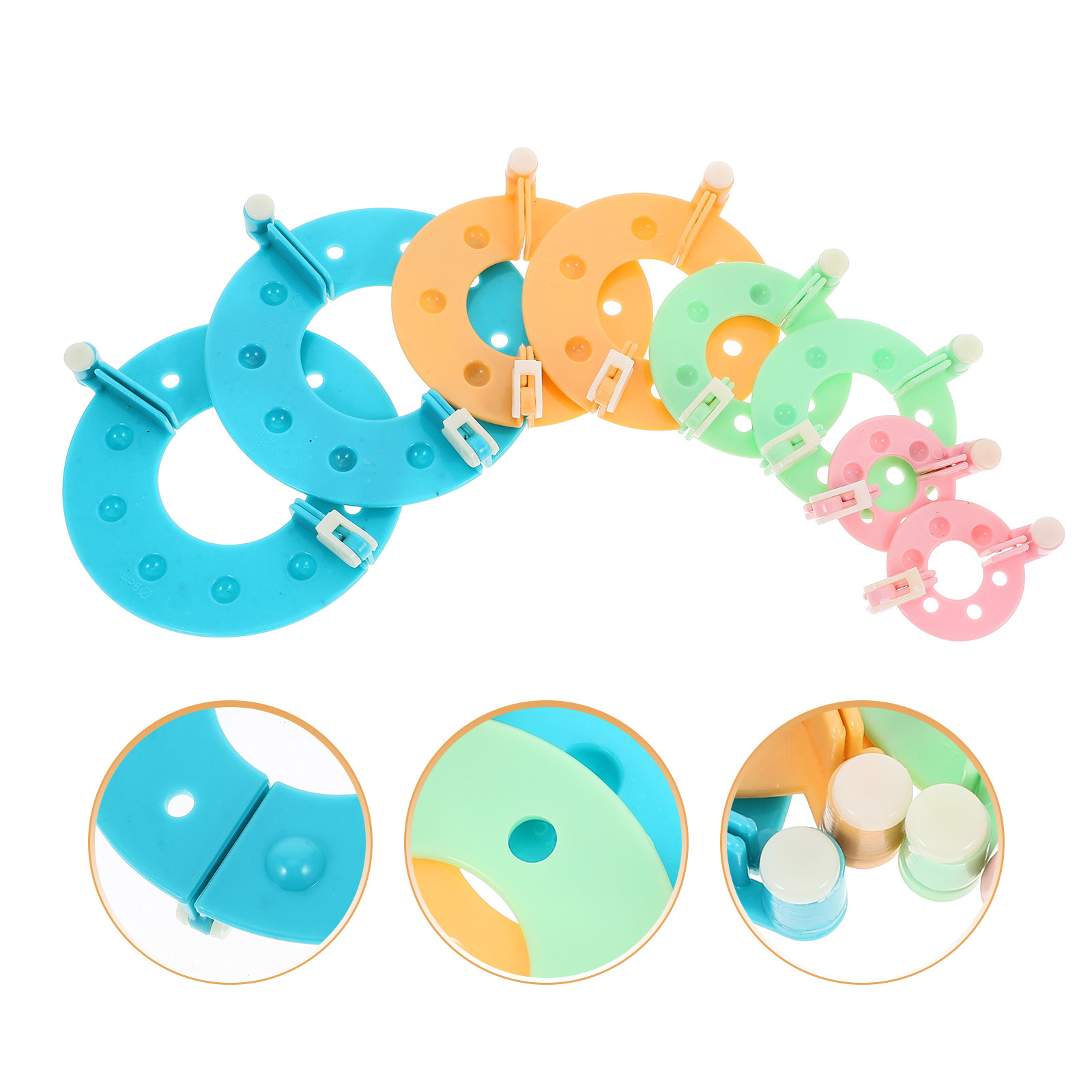 Pom Pom Maker Tool - 1Set Pompom Maker Plastic DIY Knitting