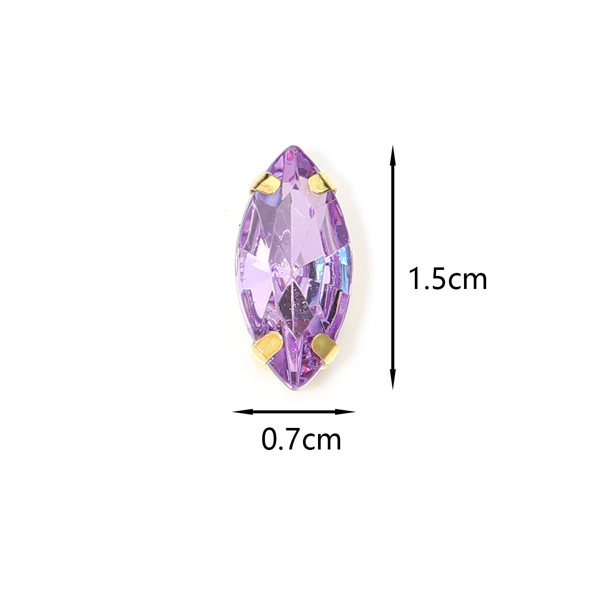 50pcs Horse Eye Shape Stainles - огляд і ціна Sew On Rhinestone