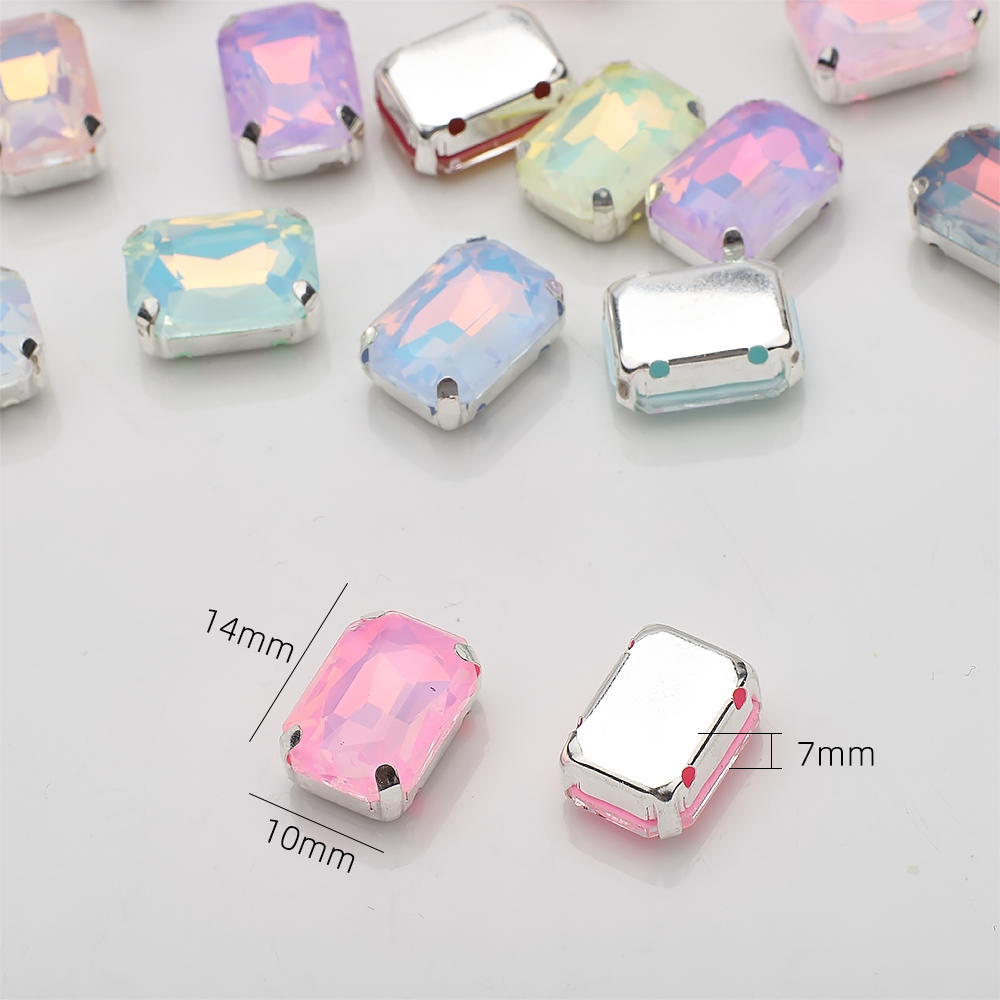 10 Pcs 10x14mm Sew On Rhinesto - огляд і ціна Sew On Rhinestone