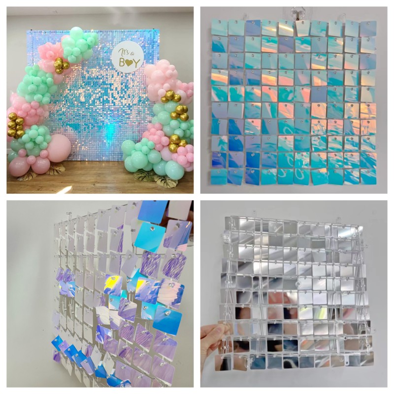 18 Pcs Sequin Panel Background - огляд і ціна Sequin Fabric Panel