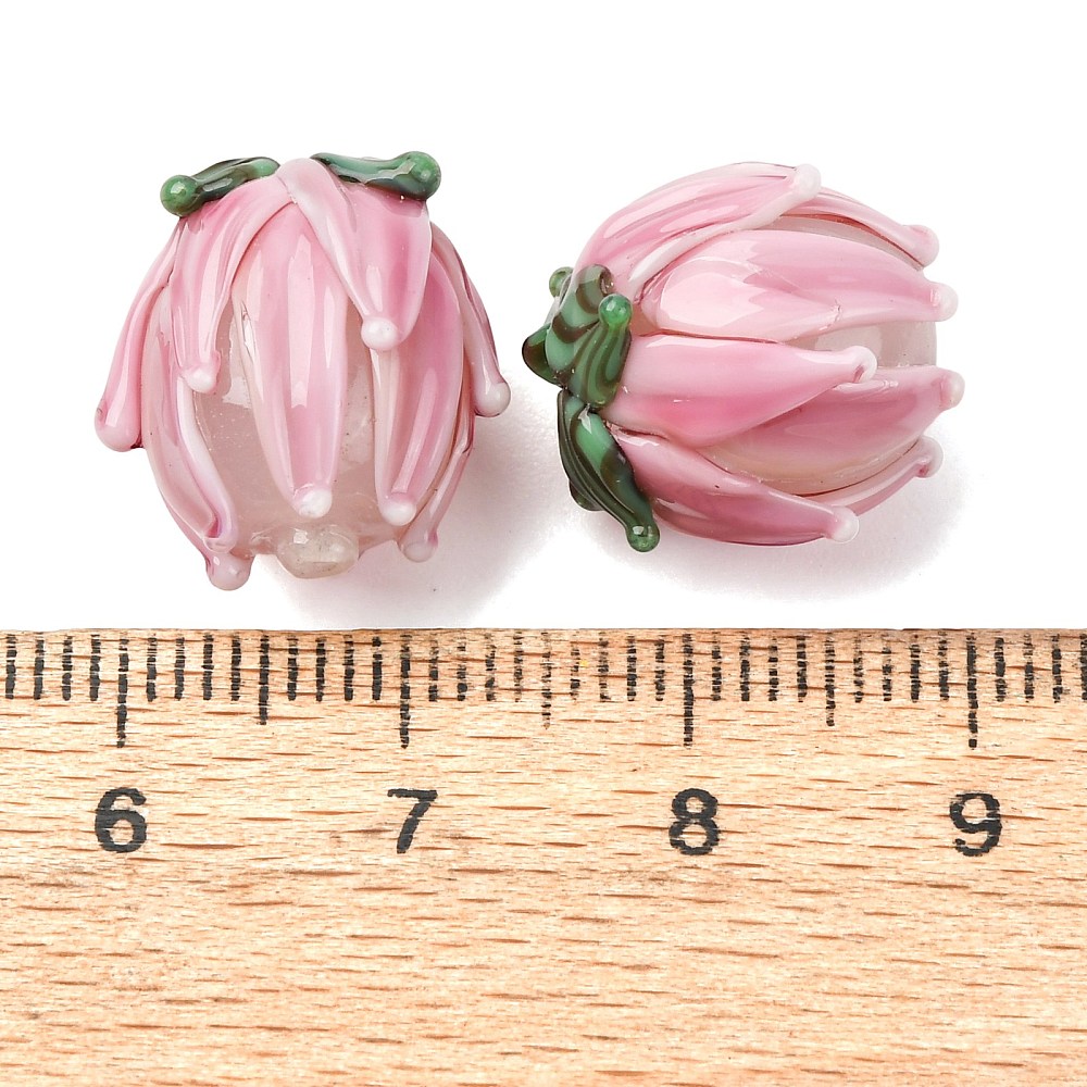 20pcs Handmade Lampwork Tulip  - огляд і ціна Embellishment Crafts