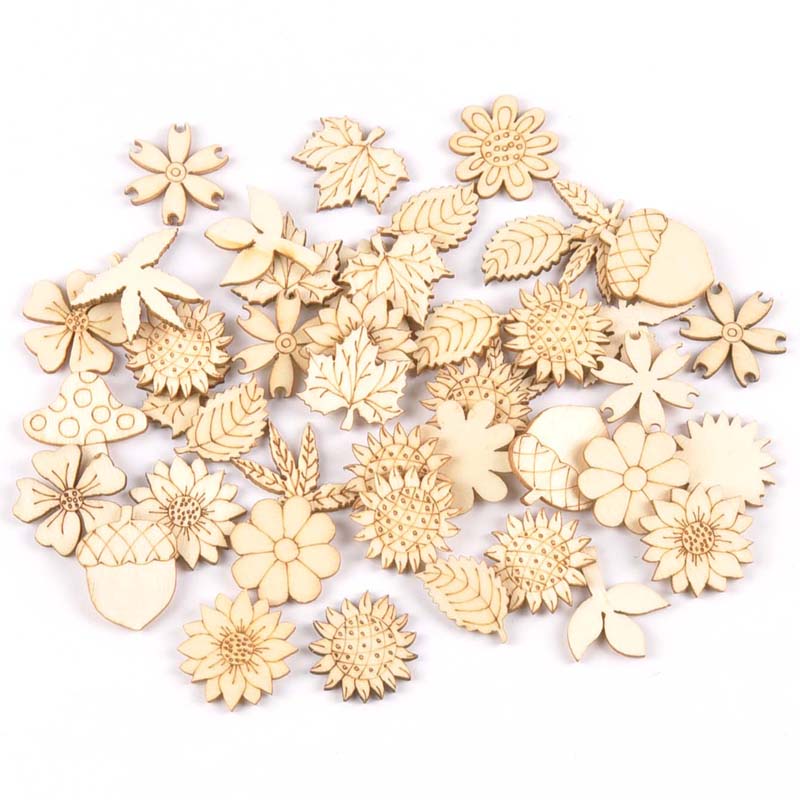 30Pcs 25-30mm Wood DIY Accesso - огляд і ціна Embellishments For Scrapbooking