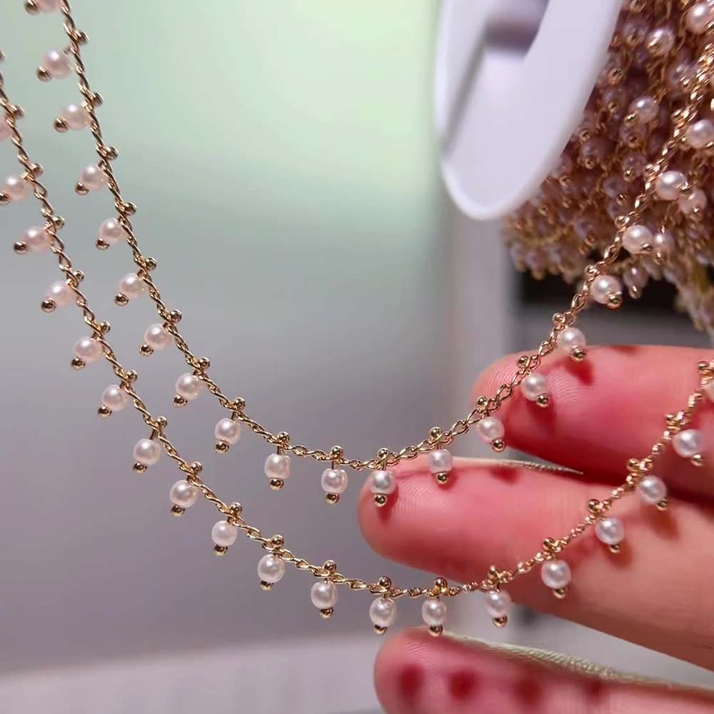 0.5M 1M Imitation Pearl Ball C - огляд і ціна Pearl Trim Chain