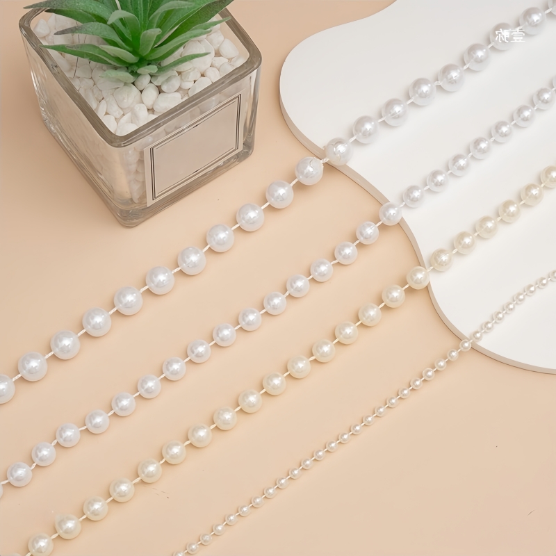 2/5m ABS Imitation Pearl Bead  - огляд і ціна Pearl Trim Chain