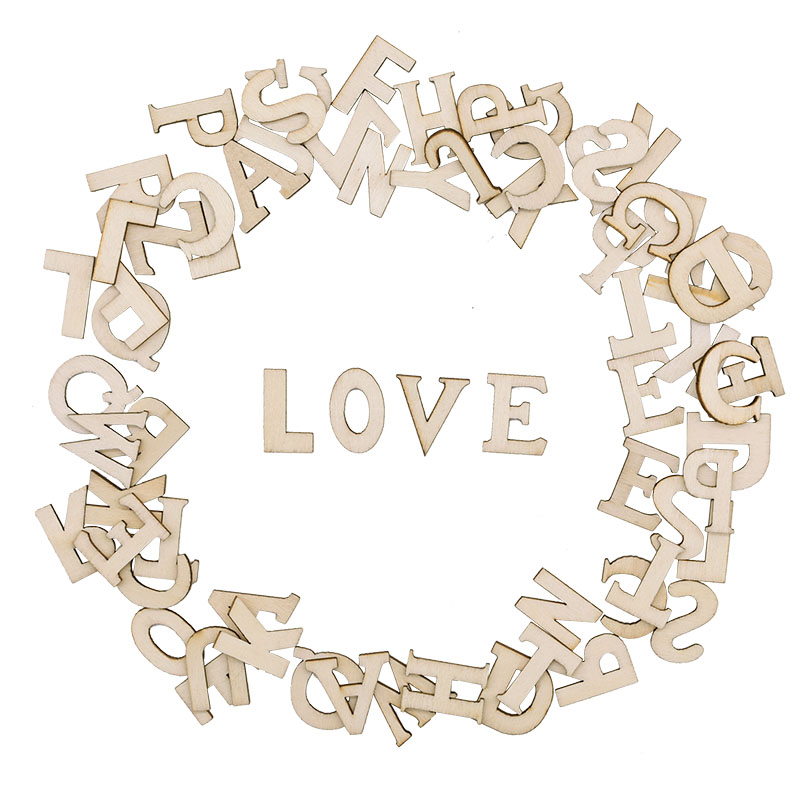100pcs Letters Wooden Alphabet - огляд і ціна Embellish Craft