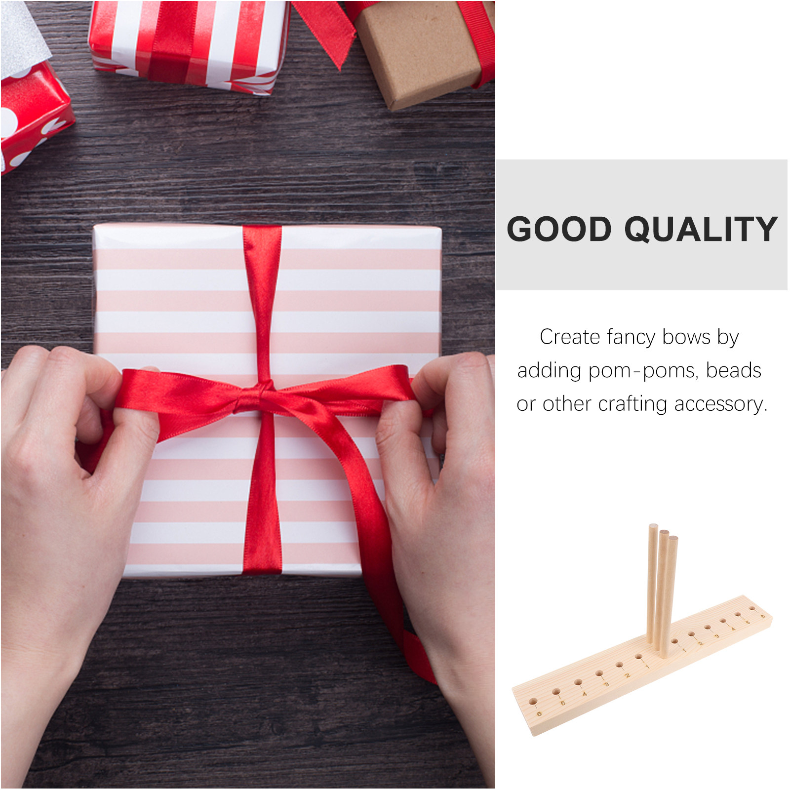 Creative Wooden Bow Maker Adju - огляд і ціна Pom Pom Maker Tool