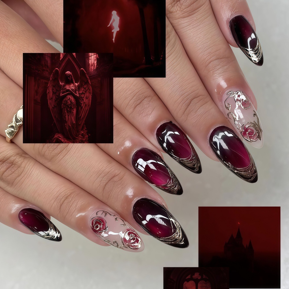 3D fake nails for women girls  - огляд і ціна Embroidery Embellishments