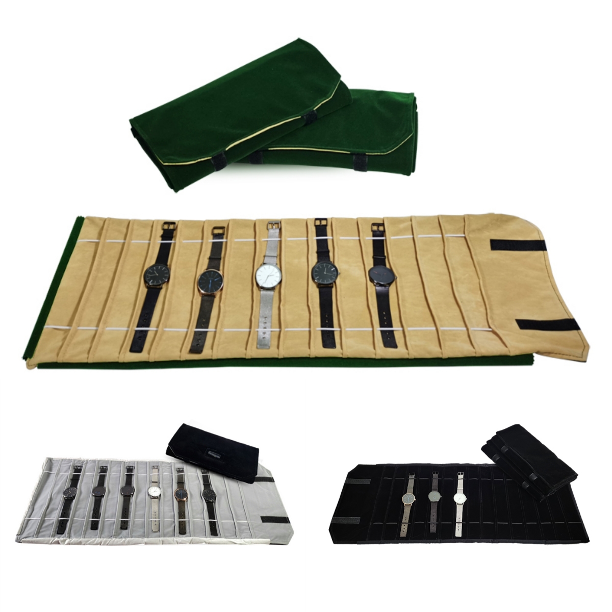 Velvet Watch Roll Bag Jewelry  - огляд і ціна Velvet Ribbon Roll
