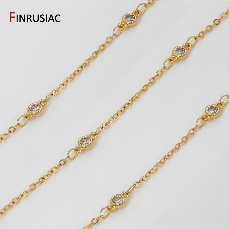 18K Gold Plated Brass Cross Li - огляд і ціна Pearl Trim Chain