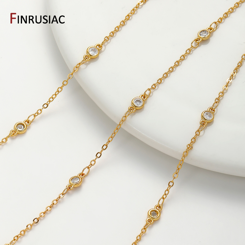 18K Gold Plated Brass Cross Li - огляд і ціна Pearl Trim Chain
