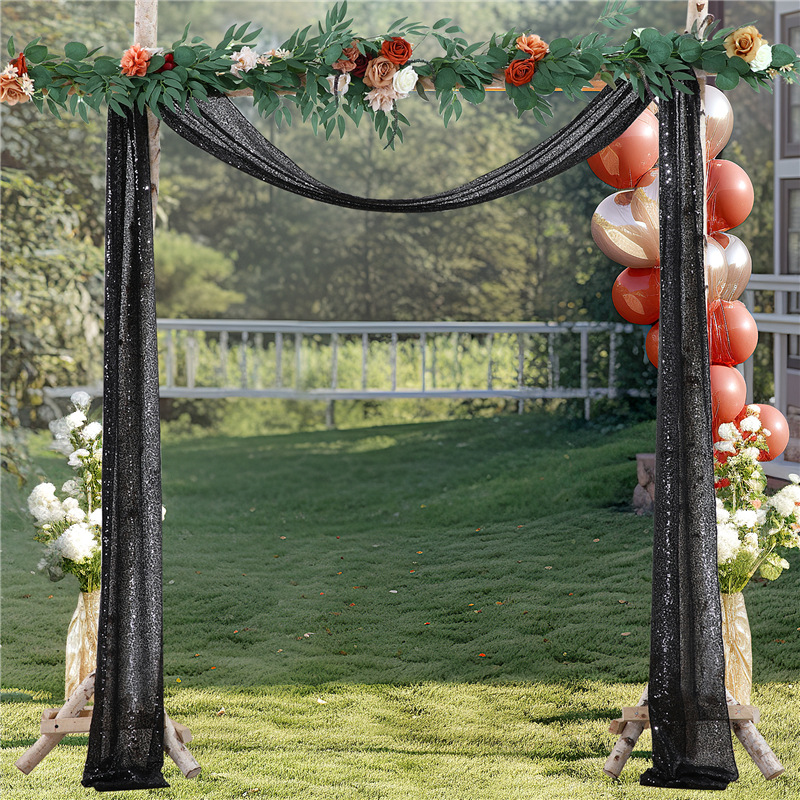 Wedding Arch Draping Fabric, 1 - огляд і ціна Sequin Fabric Panel