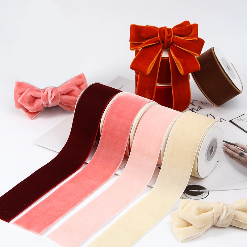 Classic 5yards 6mm-38mm Single - огляд і ціна Velvet Ribbon Roll