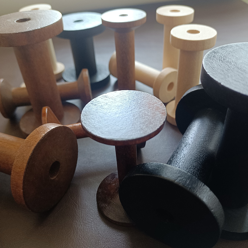 10Pcs/Set Vintage Natural Wood - огляд і ціна Organza Ribbon Spool