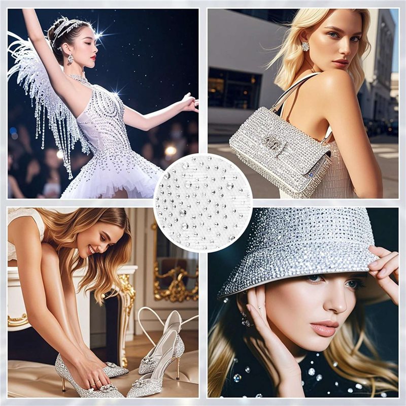 AB08-24 Sheets Iron On Rhinest - огляд і ціна Hotfix Rhinestone Sheet