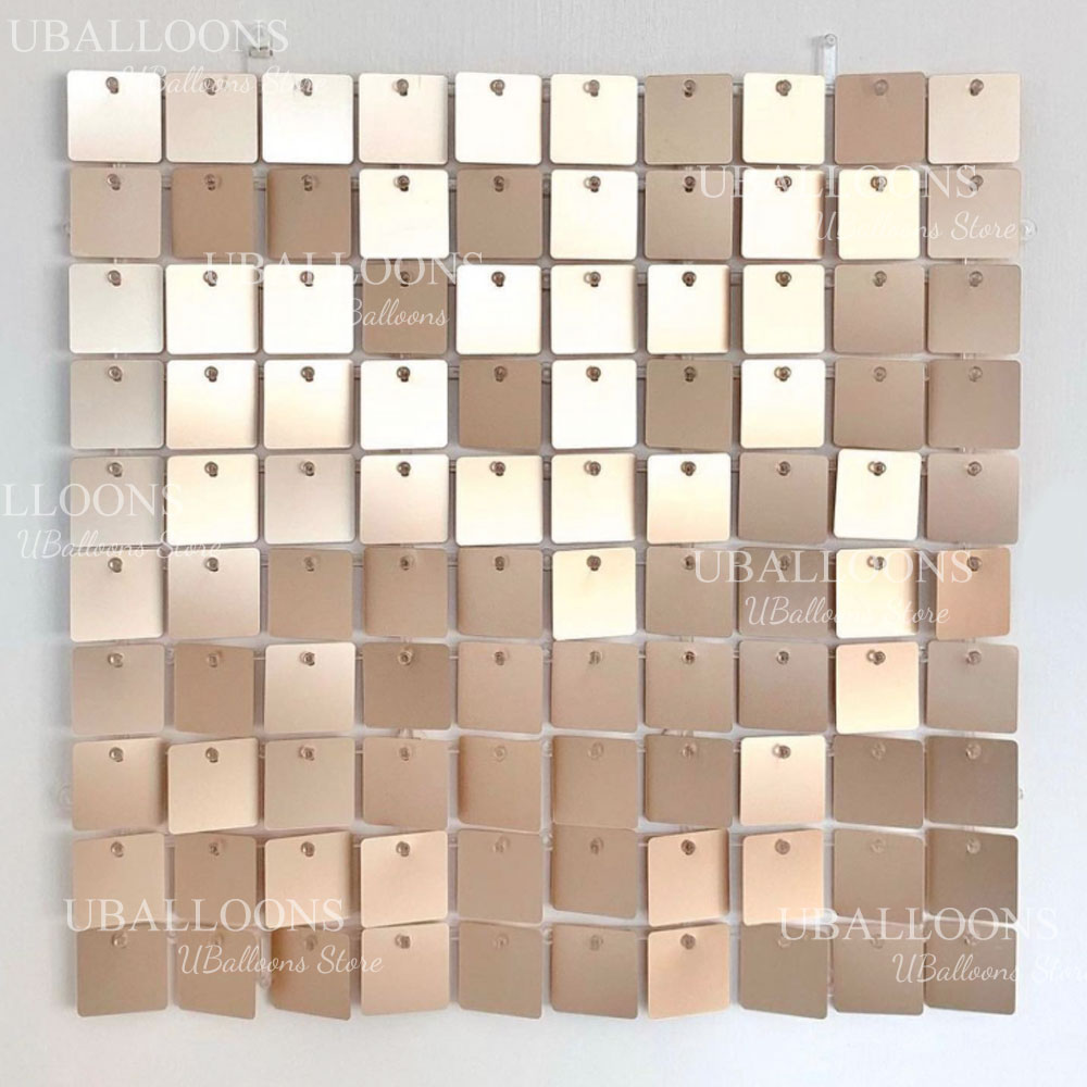 Matte Beige Gold Shimmer Sequi - огляд і ціна Sequin Fabric Panel