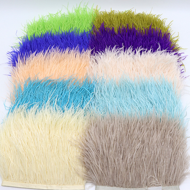 1M 8-10cm Black Ostrich Feathe - огляд і ціна Feather Trim Marabou