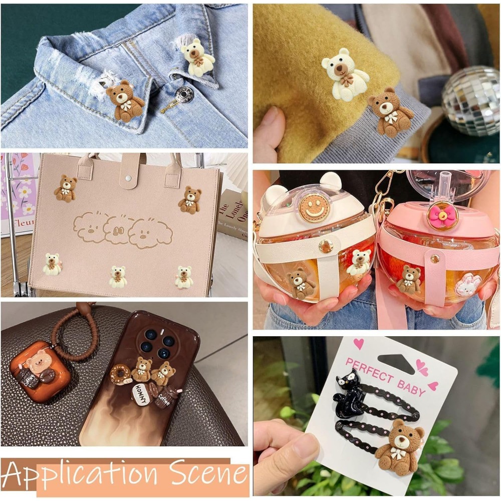 10-100pcs Cartoon Beige Coffee - огляд і ціна Embellishments For Scrapbooking