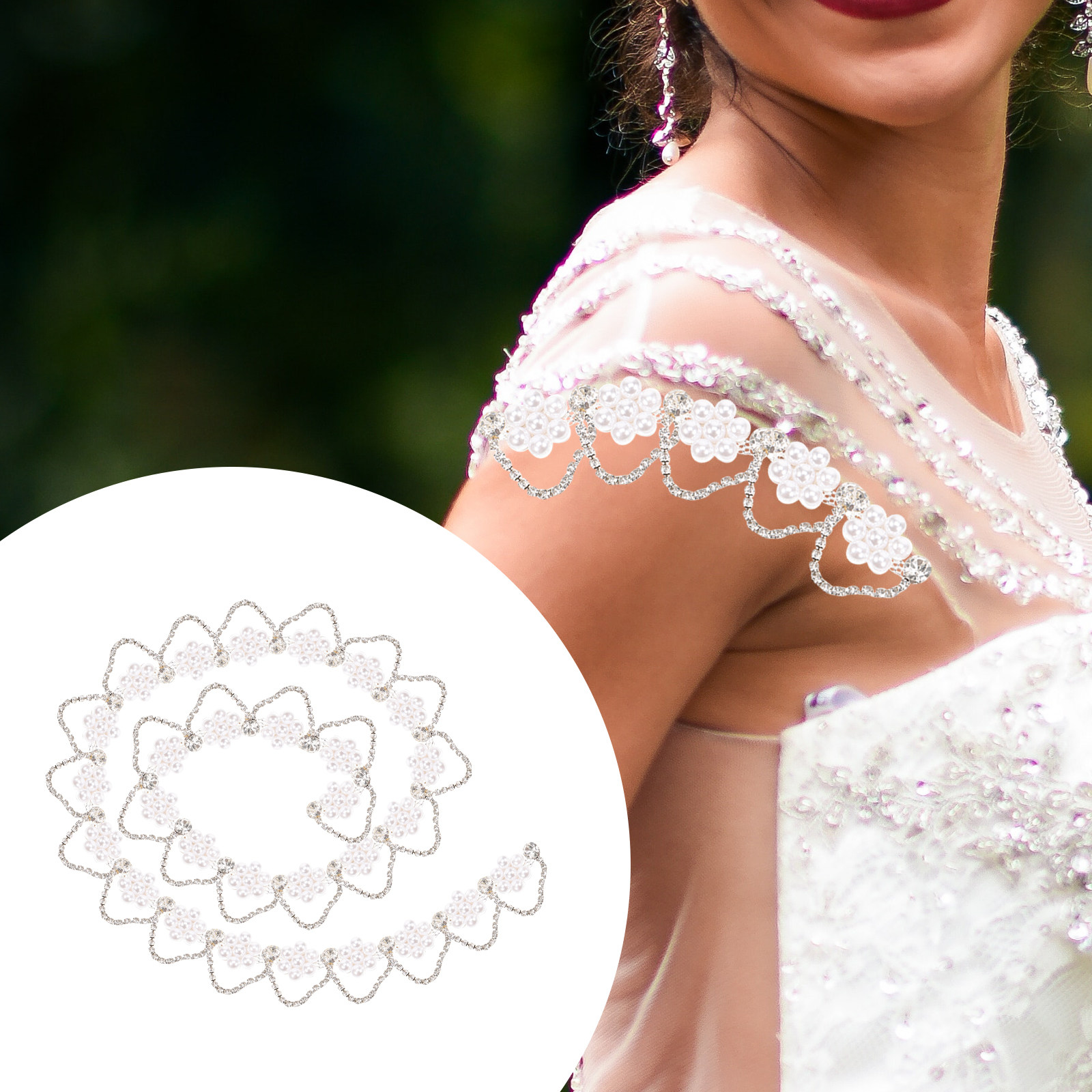 Rhinestone Pearl Chain Trim Pr - огляд і ціна Pearl Trim Chain