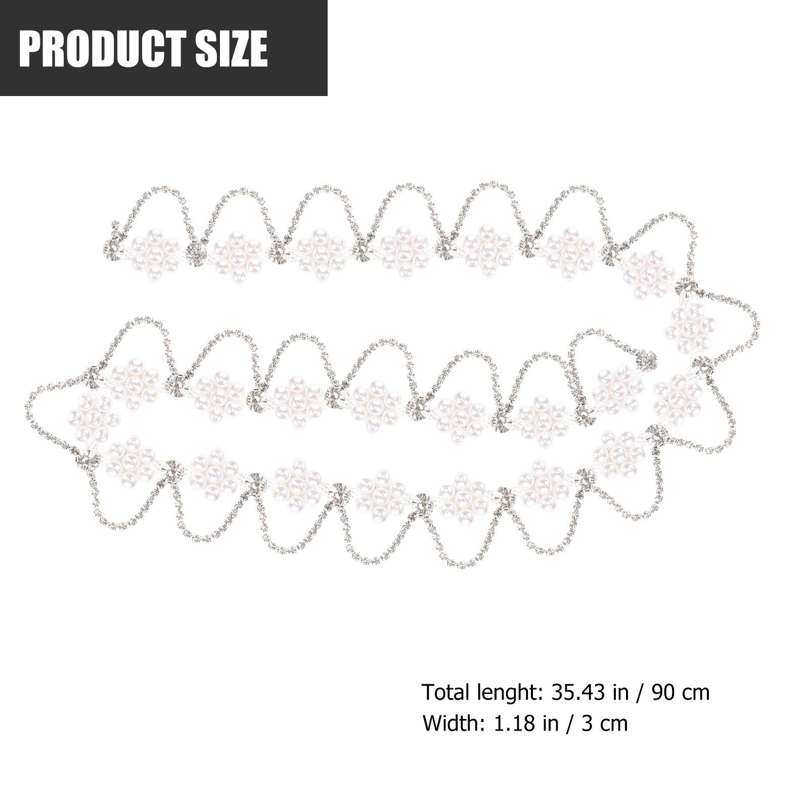 Rhinestone Pearl Chain Trim Pr - огляд і ціна Pearl Trim Chain