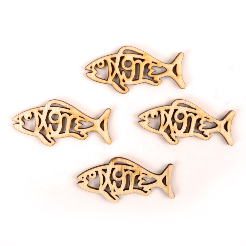 Wooden Cute Fish Shape Arts Pa - огляд і ціна Embellishments For Scrapbooking