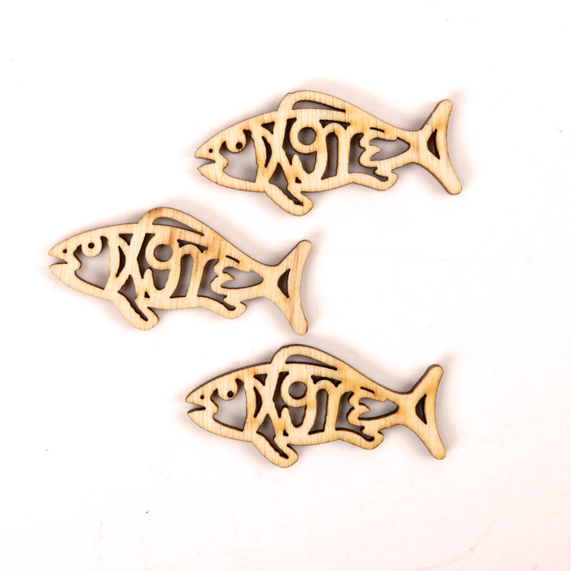 Wooden Cute Fish Shape Arts Pa - огляд і ціна Embellishments For Scrapbooking