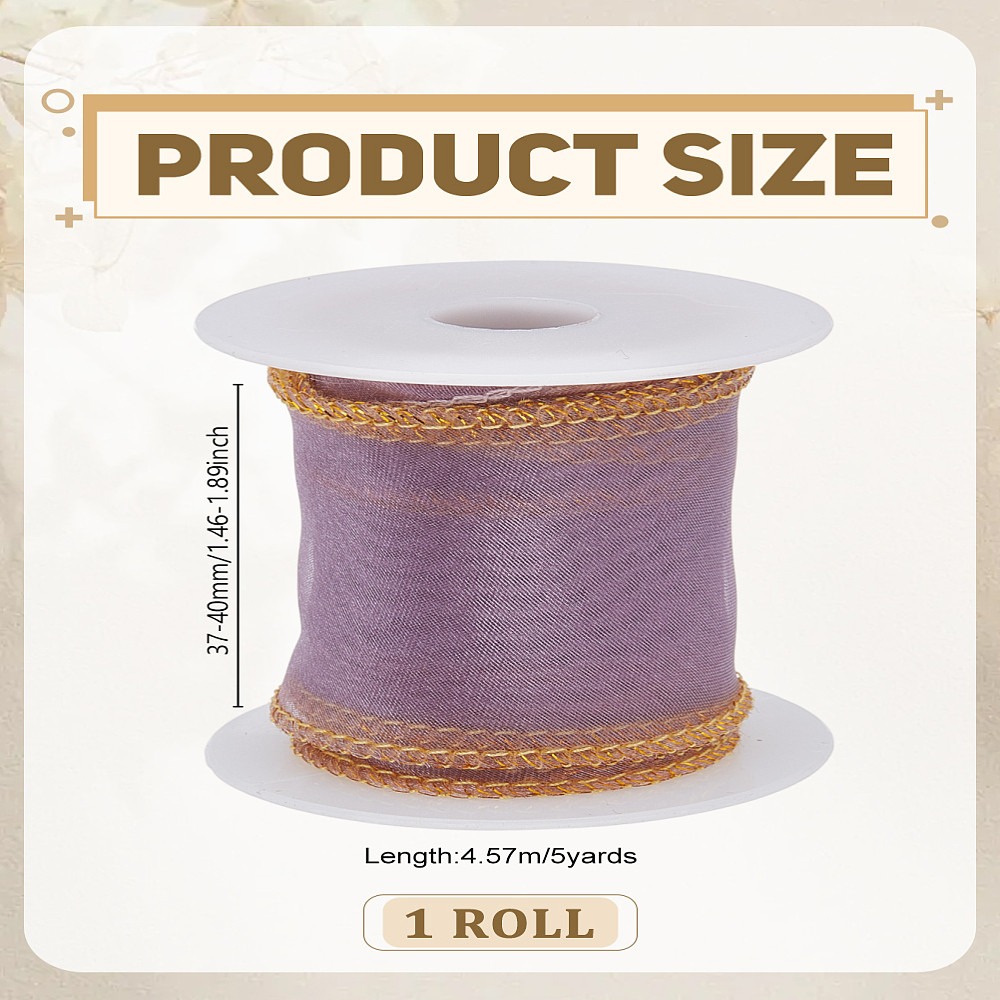 5 Yards Polyester Organza Ribb - огляд і ціна Organza Ribbon Spool