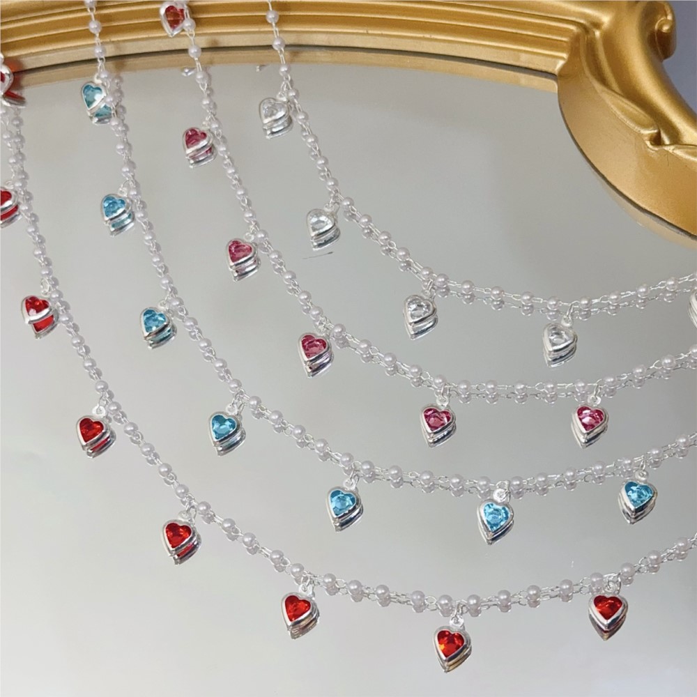 0.5Meter/1Meter Pink Crystal H - огляд і ціна Pearl Trim Chain