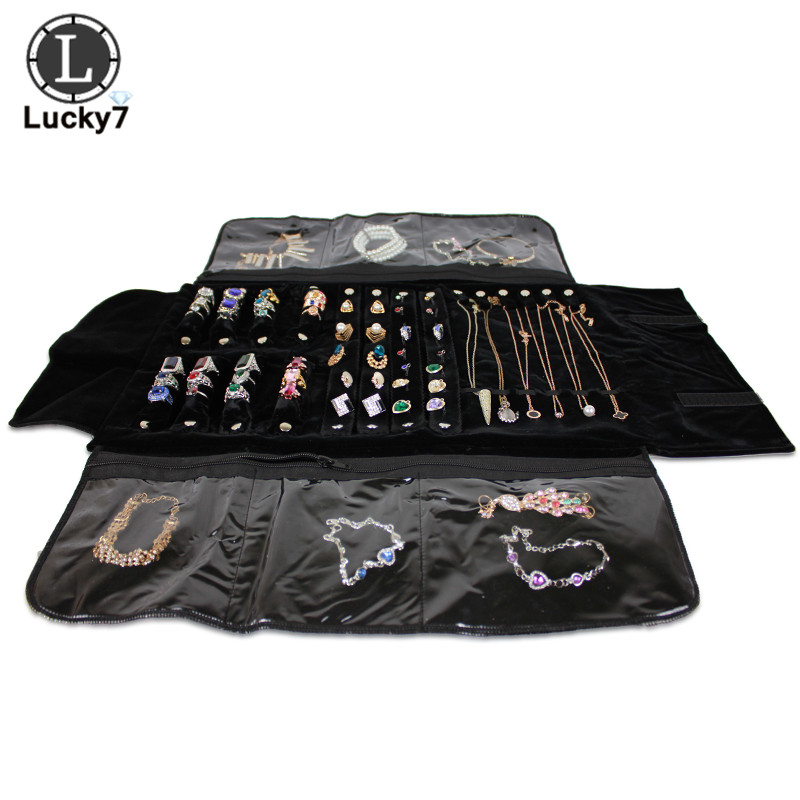Portable Zipper Velvet Jewelry - огляд і ціна Velvet Ribbon Roll