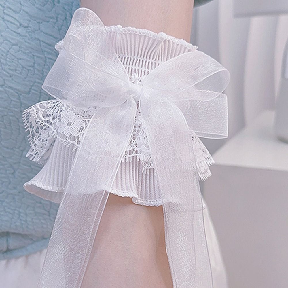 Arm Warmers Bowknot Arm Sleeve - огляд і ціна Lace Ribbon Trim