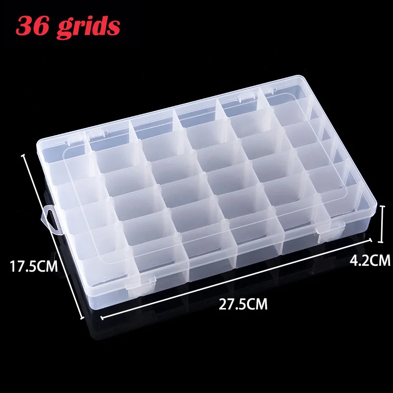6/24/36 Grids Plastic Storage  - огляд і ціна Craft Embellishment Storage