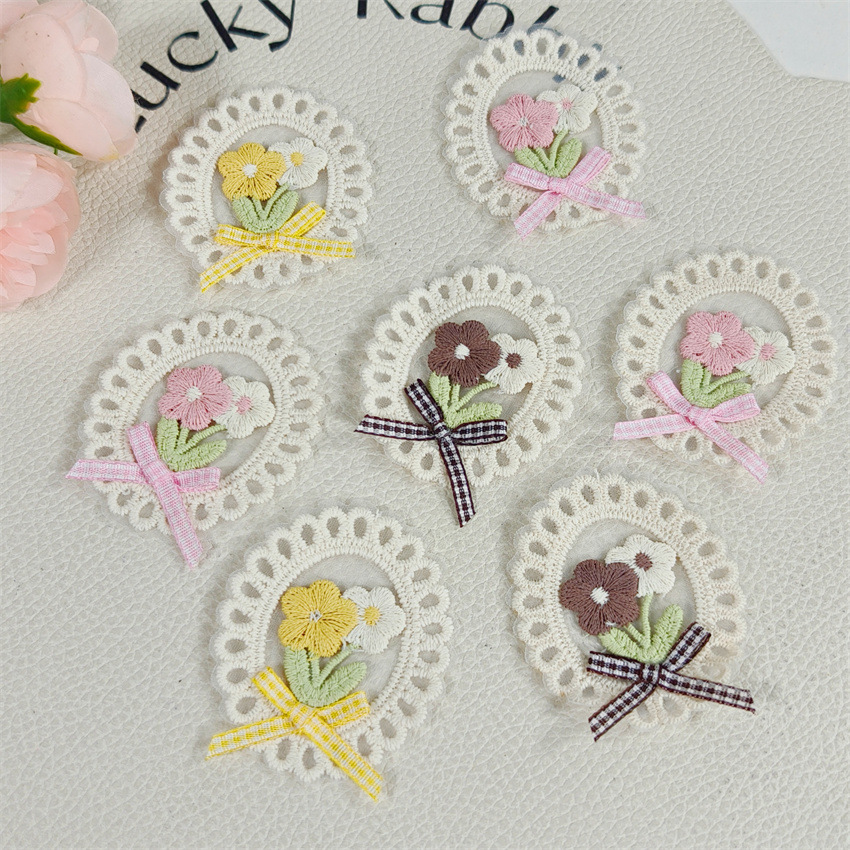 10PCS New Spring Summer Fresh  - огляд і ціна Applique Patch Flower