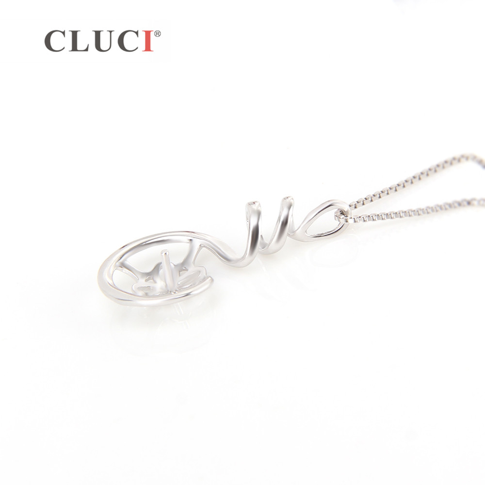 CLUCI 925 Sterling Silver Pend - огляд і ціна Pearl Trim Chain