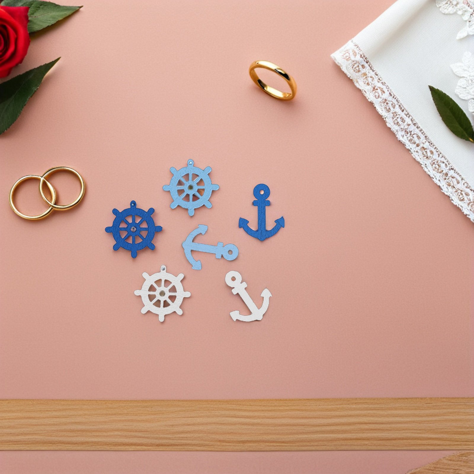 100 Pcs Wooden Anchor Mini Pen - огляд і ціна Embellishments For Scrapbooking