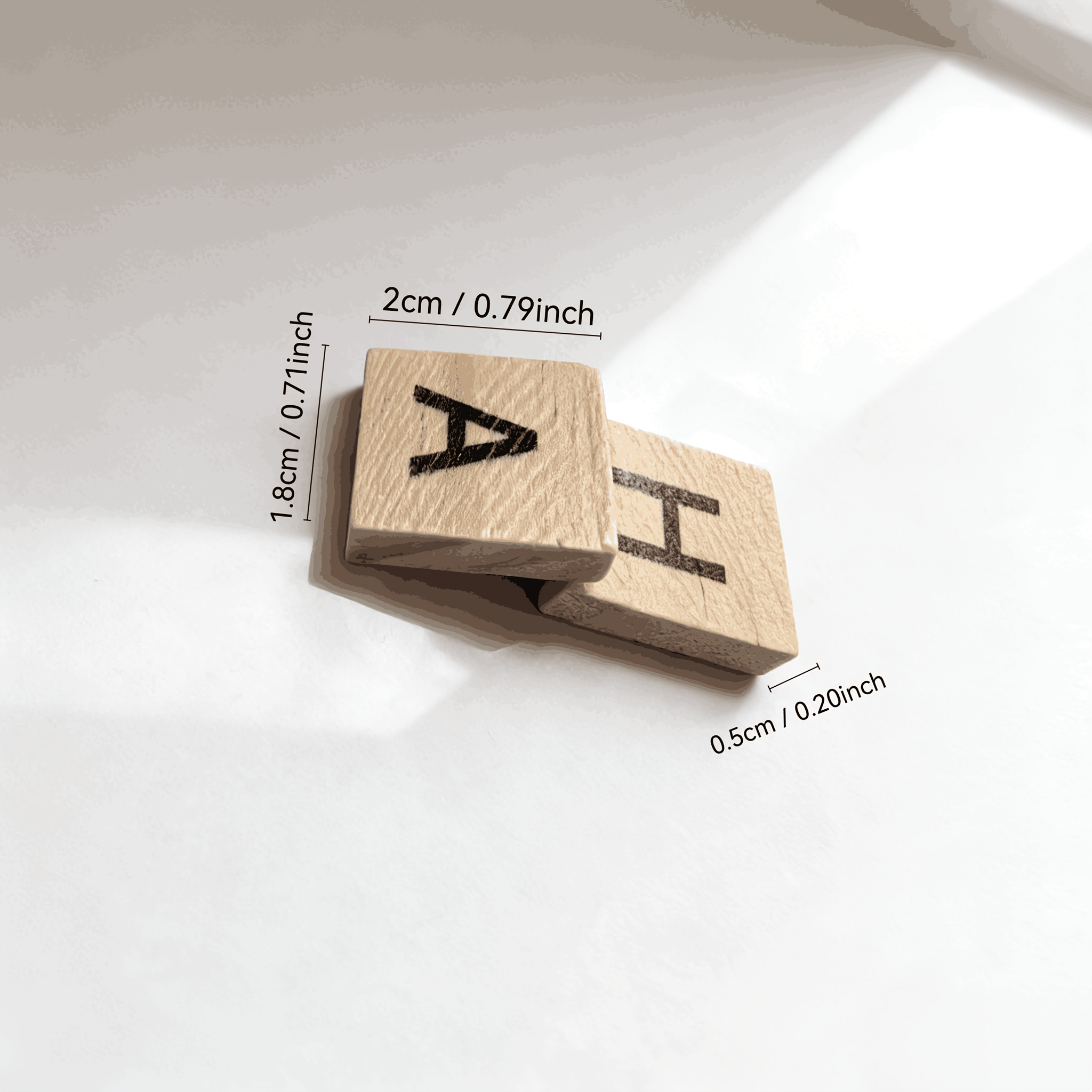 100PCS  Wooden Letter Cubes fo - огляд і ціна Embellish Craft