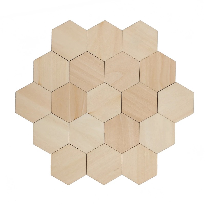 10-120mm Wooden Hexagon Blank  - огляд і ціна Embellish Craft