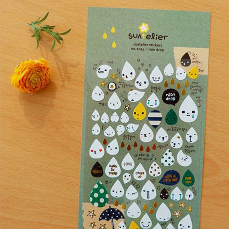Korea Suatelier Rain Drop Stic - огляд і ціна Embellishments For Scrapbooking
