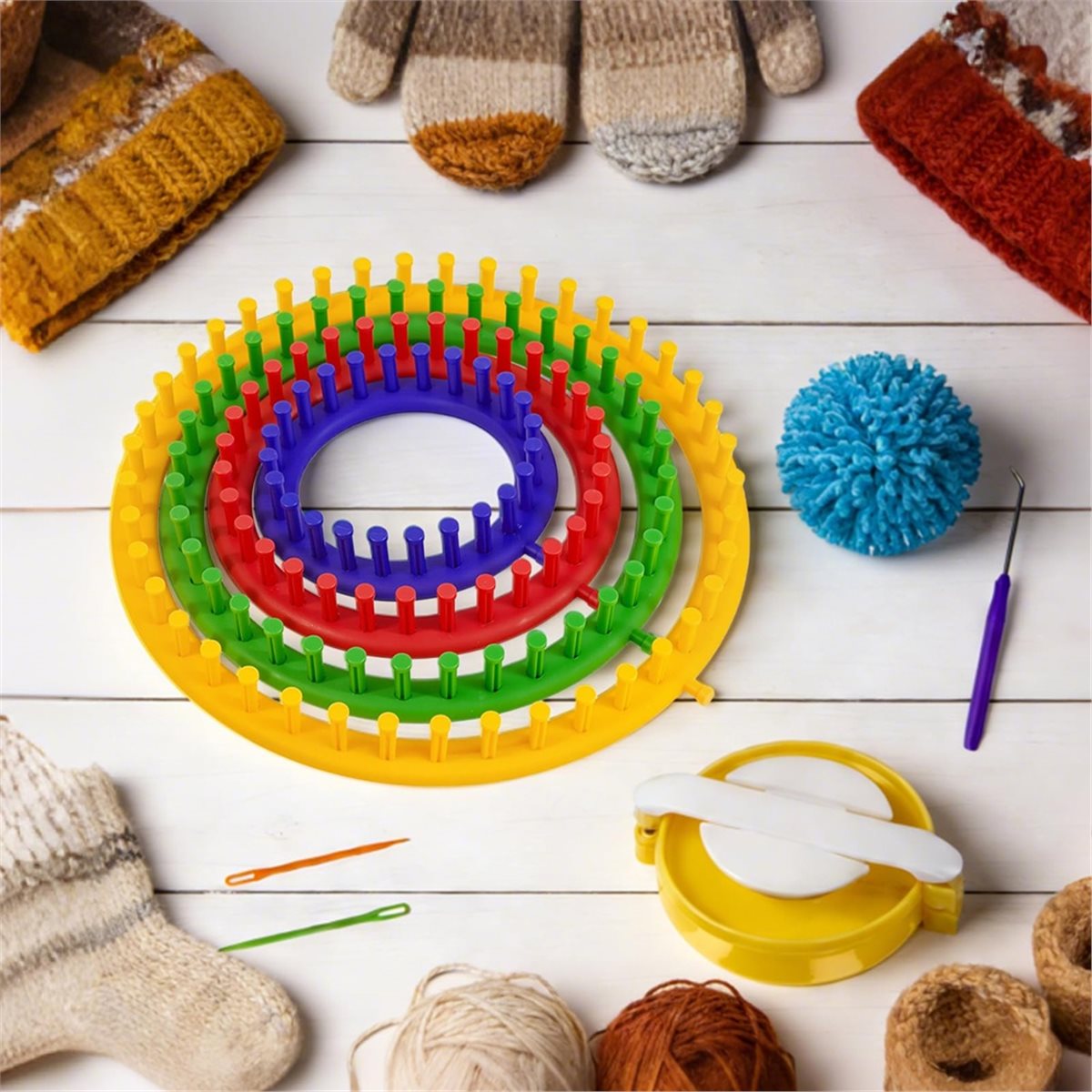 Light Weight Knitting Kit with - огляд і ціна Pom Pom Maker Tool
