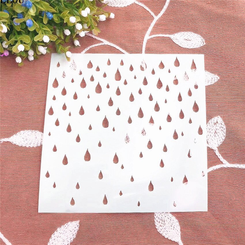 15*15 Raindrops Scrapbook Sten - огляд і ціна Embellishments For Scrapbooking