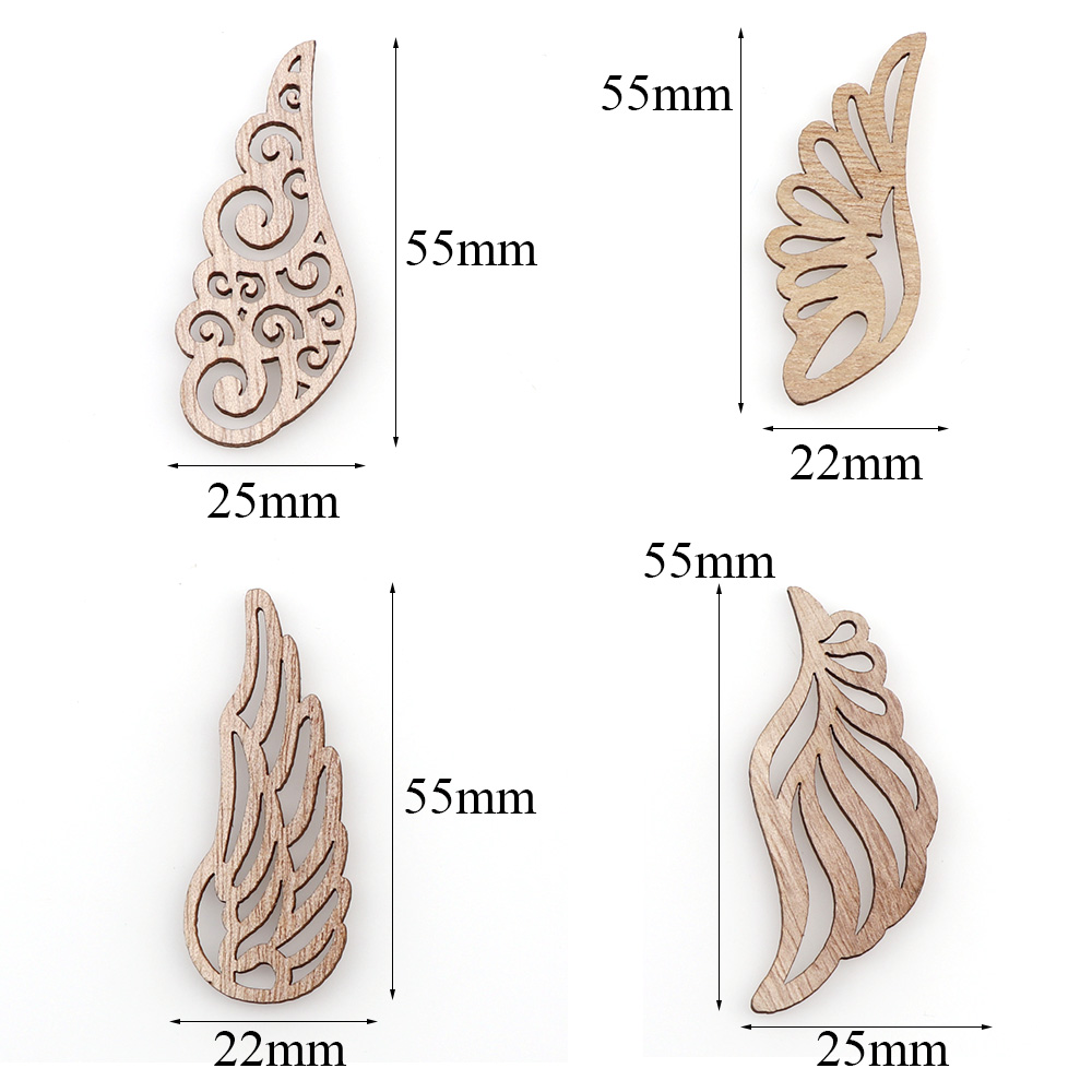 40Pcs/bag 4 Styles DIY Angel W - огляд і ціна Embellishments For Scrapbooking