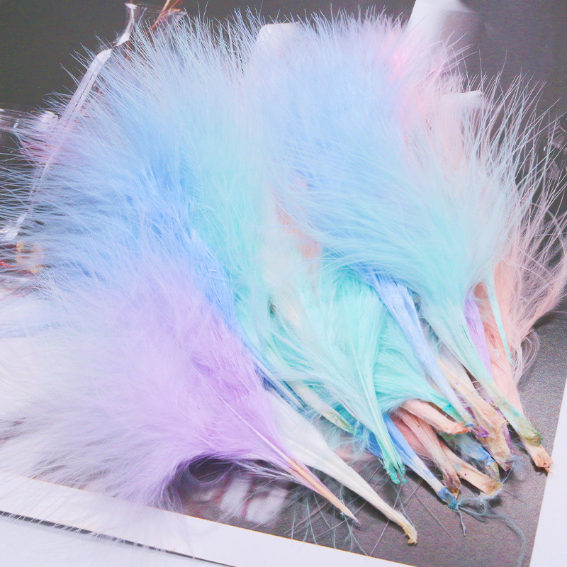 8-12cm Colored Plumas Natural  - огляд і ціна Feather Trim Marabou