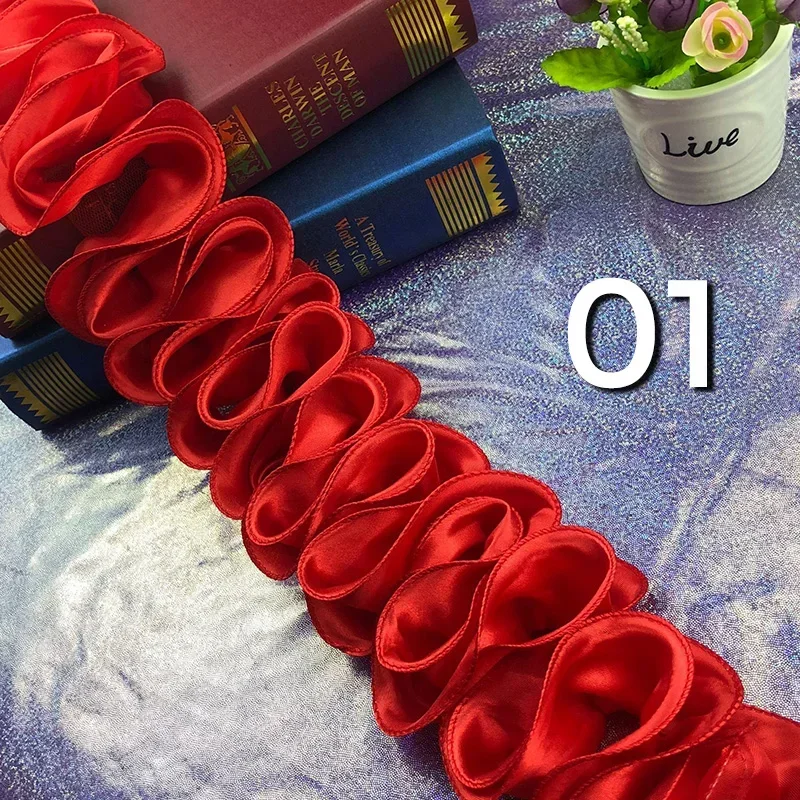 5Yards Pleated Ruffled Trim Sh - огляд і ціна Lace Ribbon Trim