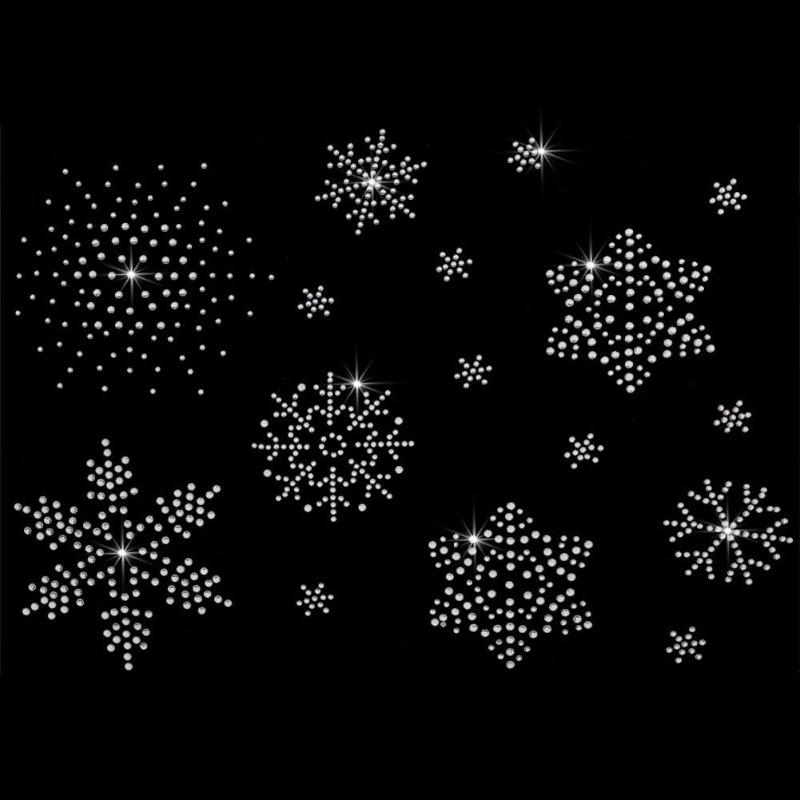 2 Sheet Snowflake Iron on Rhin - огляд і ціна Hotfix Rhinestone Sheet